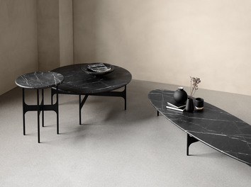 Floema Soffbord i svart marmor i olika former
